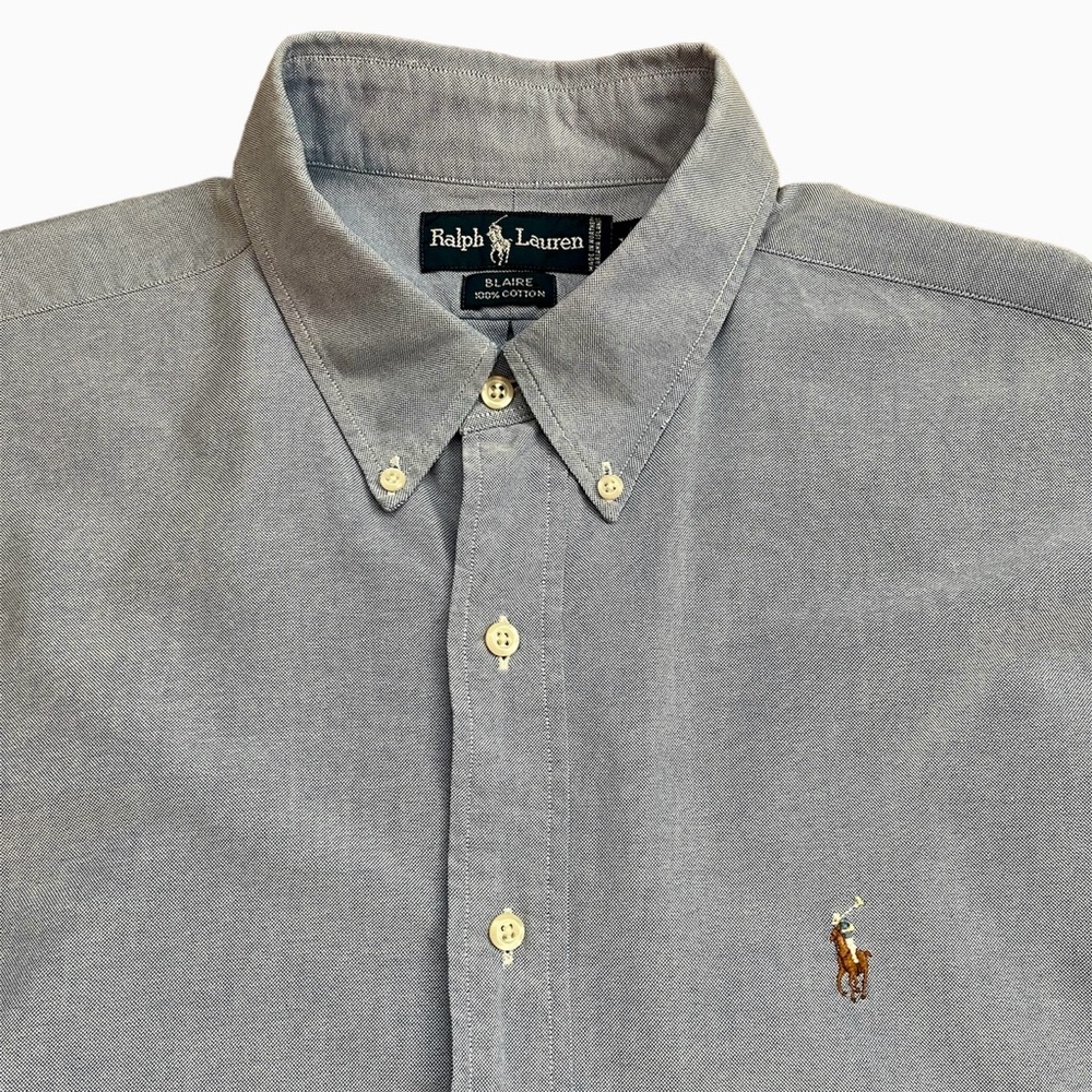 Ralph Lauren | Button Down Shirt | Short Sleeve | Blaire 100% Cotton | XL